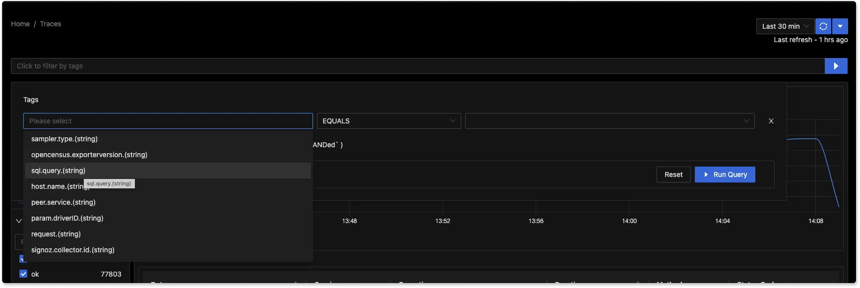 You can now filter traces with a wide variety of tags