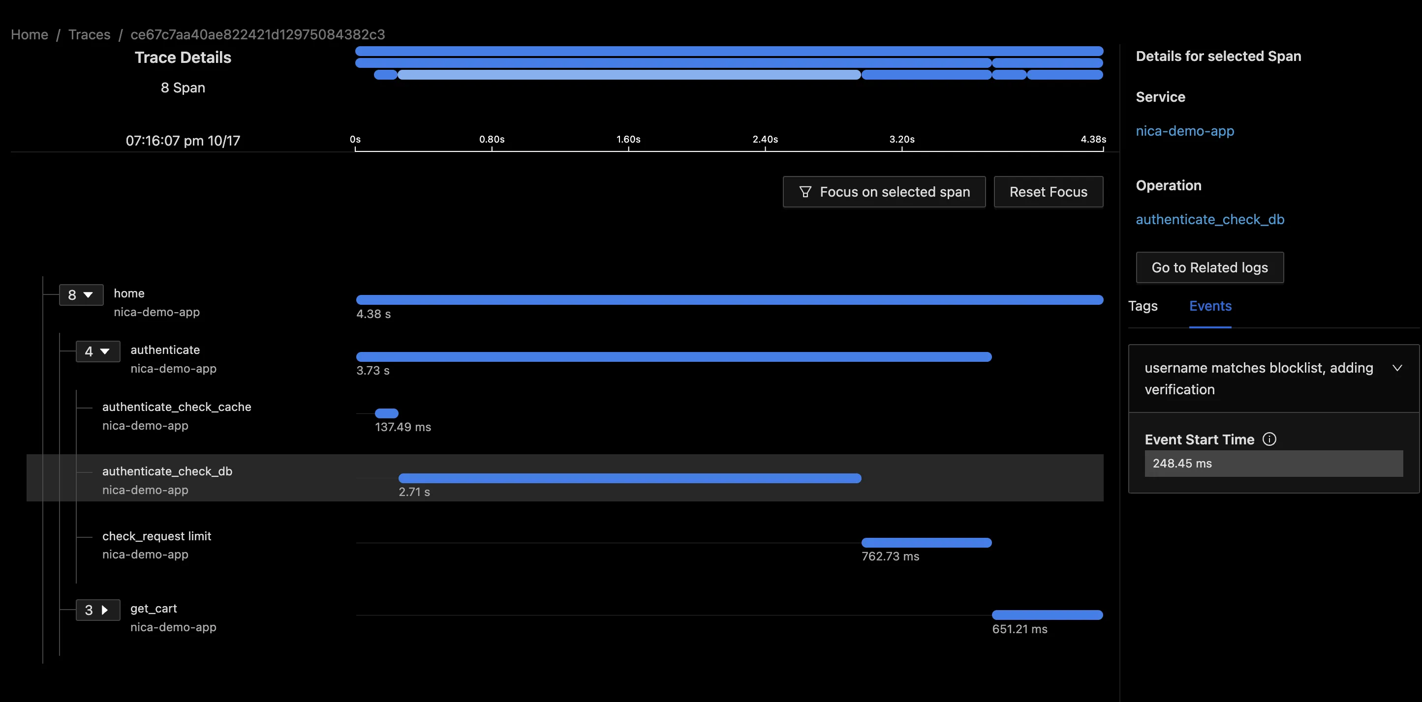 a screenshot of the SigNoz top level dashboard